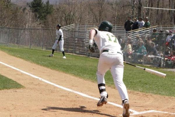 Baseball Hit by Mitchell in DH Defeats: L 11-2, L 15-4