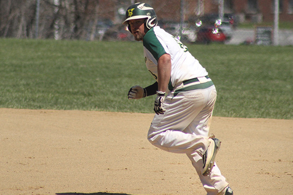 Baseball Edged 4-3 by Elms in NECC Series Finale on Senior Day