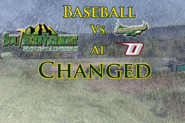 Baseball at Newbury Tuesday POSTPONED to Wednesday (2pm)