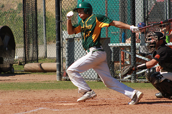 nate hickey connects on a pitch