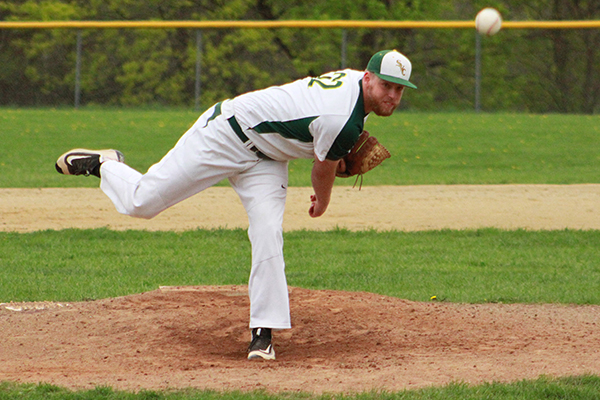 joshua hay delivers a pitch