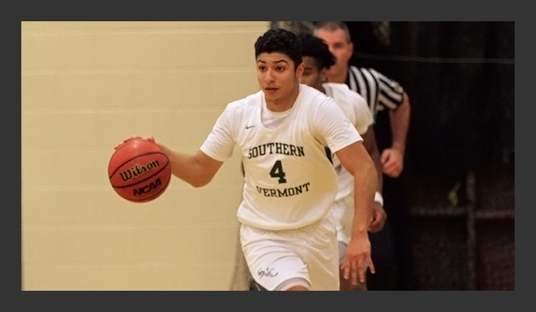 kyle depollar dribbles the ball upcourt