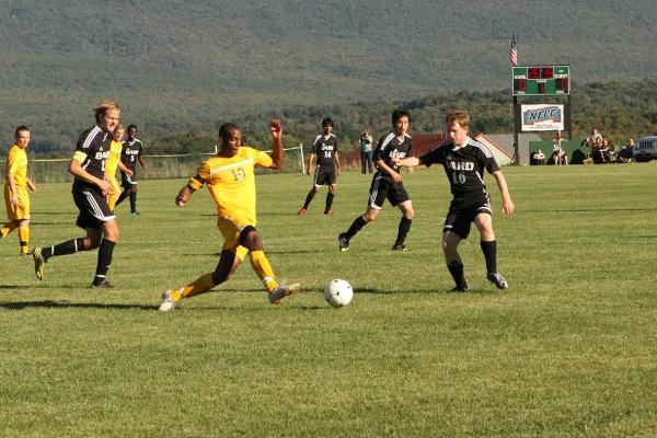 Men's Soccer Grabs 1st Win with 3-2 OT Victory Over Bard