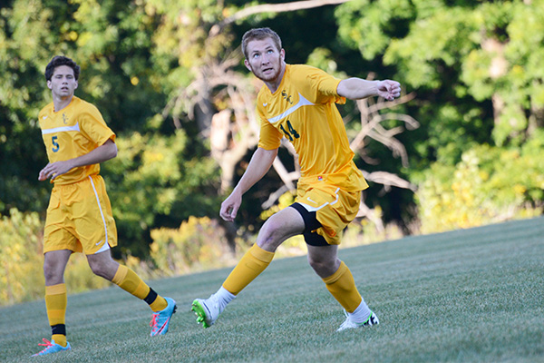 Mitchell Tops Men's Soccer 4-0 in NECC Bout