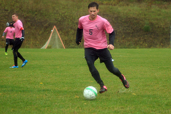 Men’s Soccer Falls 5-2 in Wet NECC Tilt Against Newbury