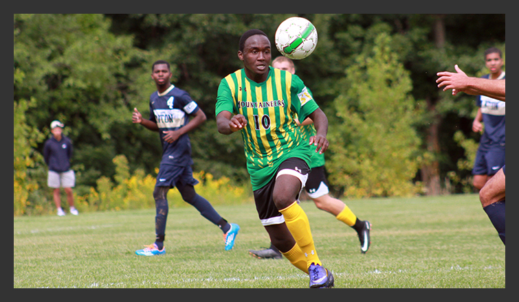 nick langat goes for the ball