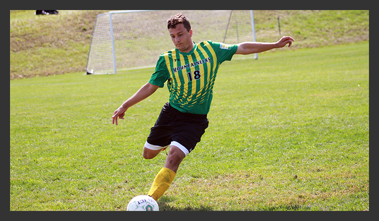 matthew hatch kicks the ball