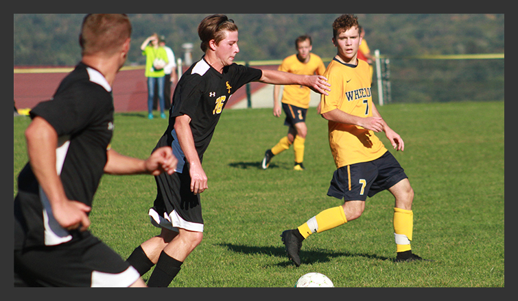 jess kelley controls the ball