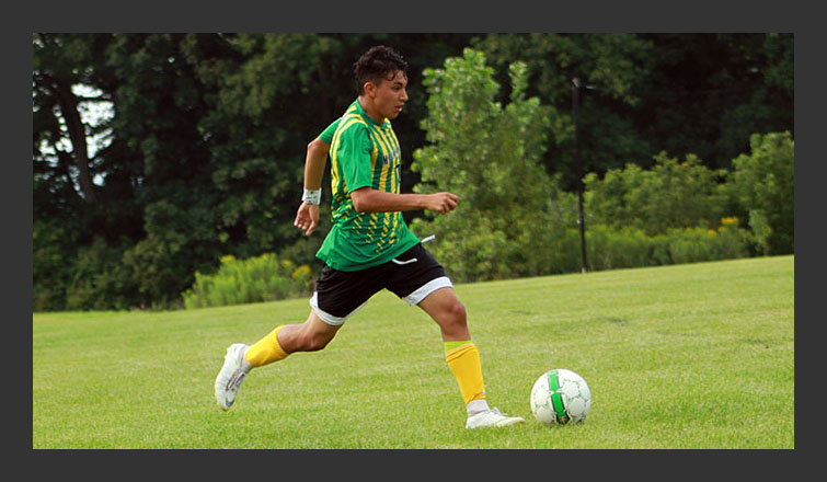 osman padilla dribbles the ball