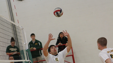 Men's Volleyball Lose to NECC Daniel Wester, 3-0