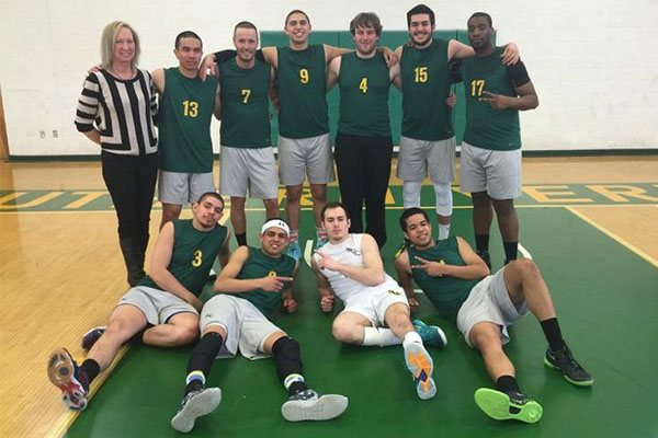 Men's Volleyball Sweeps Lesley 3-0 to Break Program Wins Record, Secure No. 2 Seed in NECC Playoffs