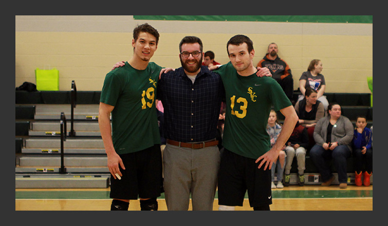 Men’s Volleyball Downed 3-0 by #7 Elms on Senior Night