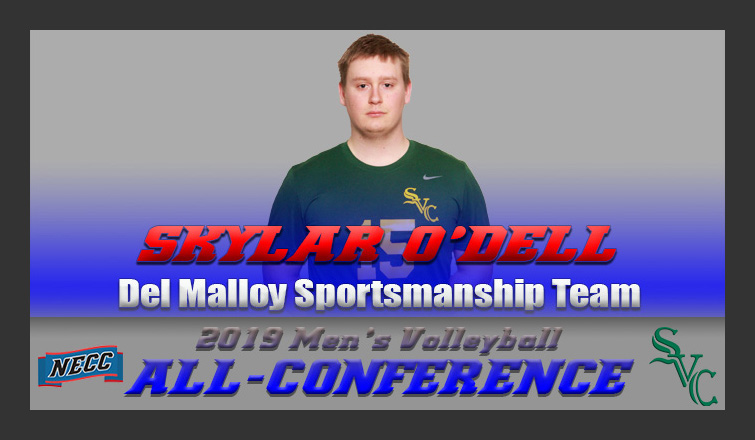 O’Dell Named to NECC Men’s Volleyball All-Sportsmanship Team