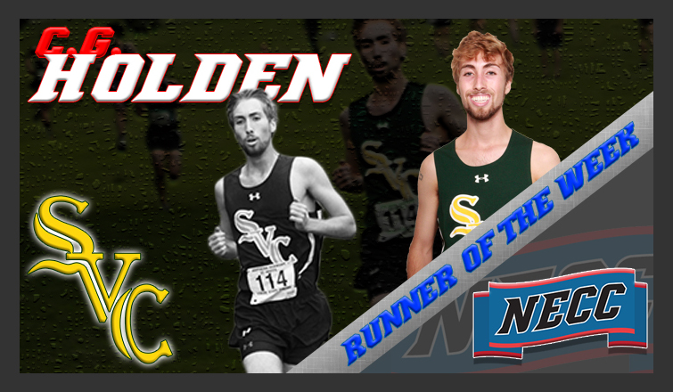 c.g. holden runs; he was named the necc men's cross country runner of the week