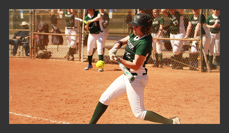 nicole matthews swings the bat
