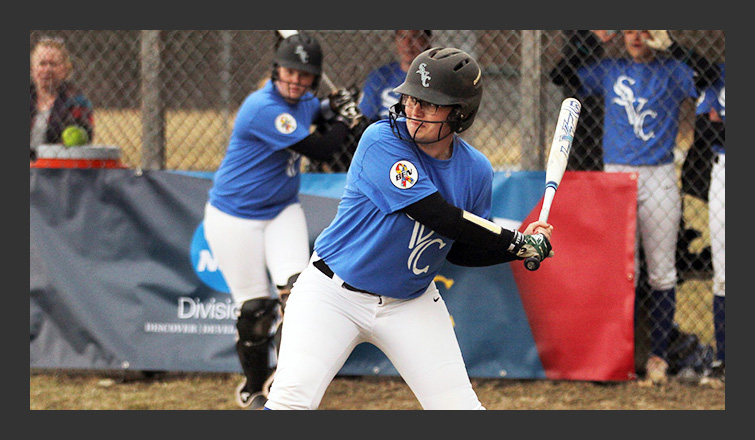 Softball Clipped 10-0, 12-1 by Elms in Home Opener