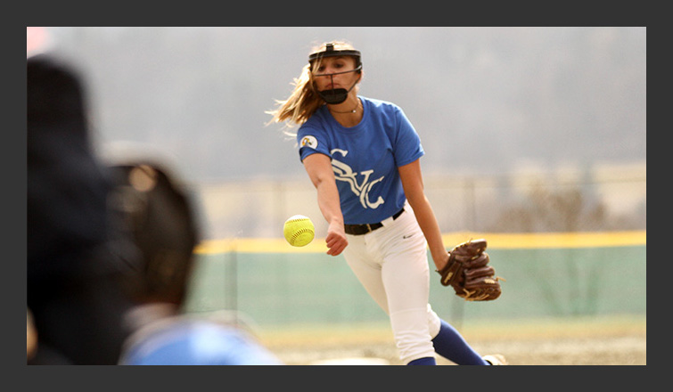 Softball Topped 15-1, 8-0 at Becker