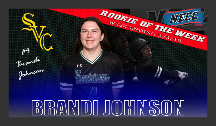 Johnson Tabbed First NECC Softball Rookie of the Week Winner