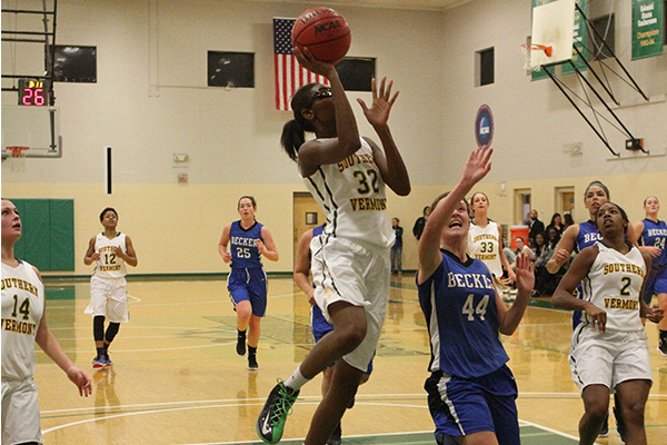 Women's Basketball Holds Off Becker for 75-67 Home-opening NECC Win