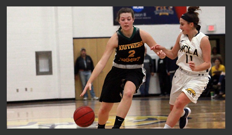 maddy main dribbles the ball