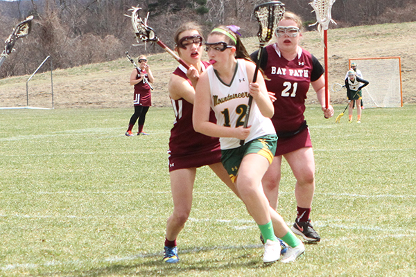 Women's Lacrosse Tops Bay Path 12-11 for First Home Win