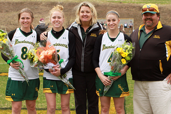 women's lacrosse celebrates senior day