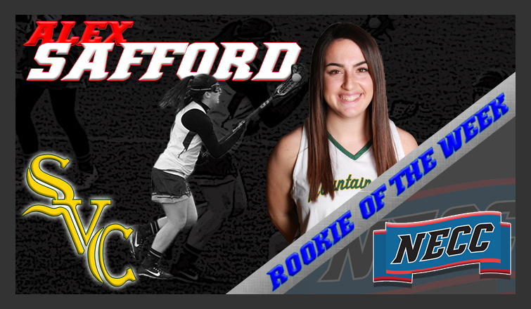 alex safford tabbed necc rookie of the week