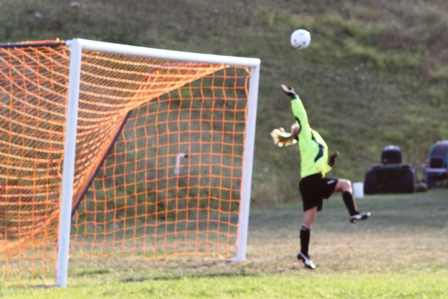 Cecchini deflects a shot on goal!