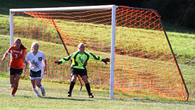 Elms Downs Women's Soccer in NECC Action