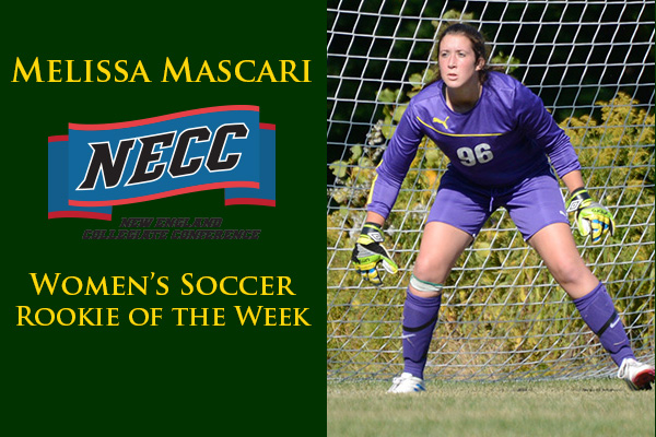 Mascari Named NECC Women's Soccer Rookie of the Week Again