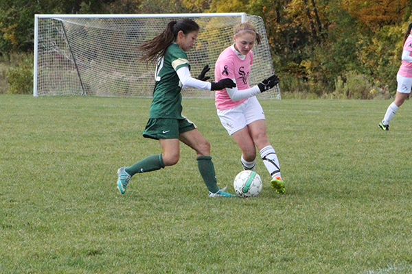 Elms Downs Women's Soccer 3-0 in NECC Faceoff