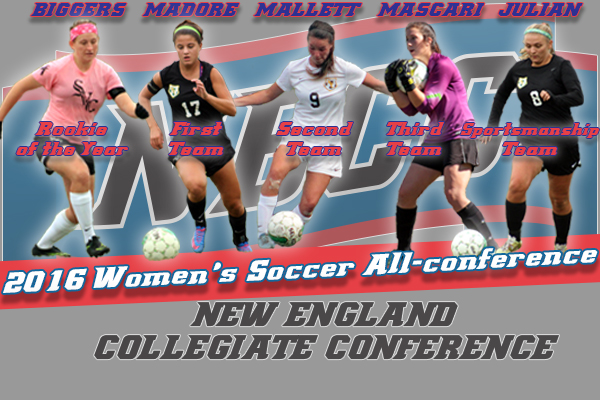 Biggers Takes NECC Women’s Soccer Rookie of the Year Honor as Madore, Mallett, Mascari, Julian Pick Up All-Conference Laurels