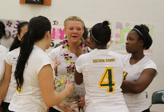 Photo for Women’s Volleyball Soars over Eagles on Senior Night image 10