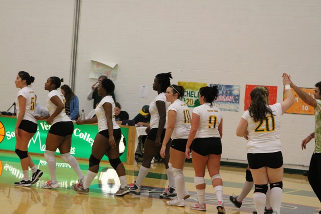 Photo for #3 Southern Vermont Women’s Volleyball Sweeps #6 Bay Path 3-0 in NECC Quarterfinal Play image 71