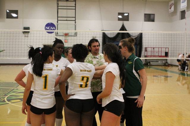 Photo for #3 Southern Vermont Women’s Volleyball Sweeps #6 Bay Path 3-0 in NECC Quarterfinal Play image 74