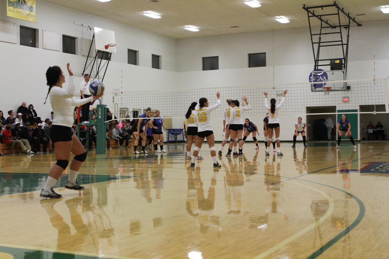 Women's Volleyball Takes 1st NECC Match, 3-0 Over Becker