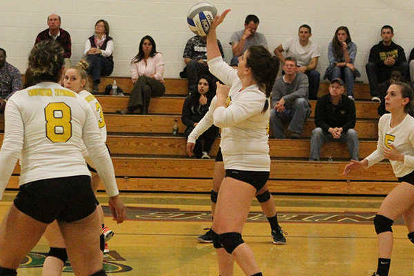 Women's Volleyball Bounces Back for 3-1 NECC Win at Mitchell