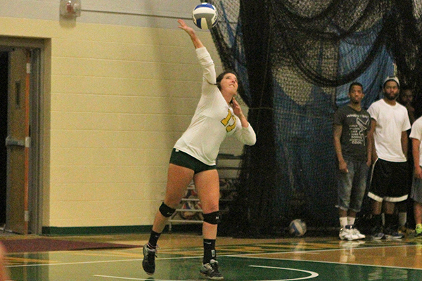 Women's Volleyball Swept 3-0 at Bay Path in NECC Opener