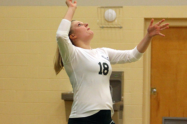 Bay Path Sweeps Women's Volleyball 3-0 in NECC Play